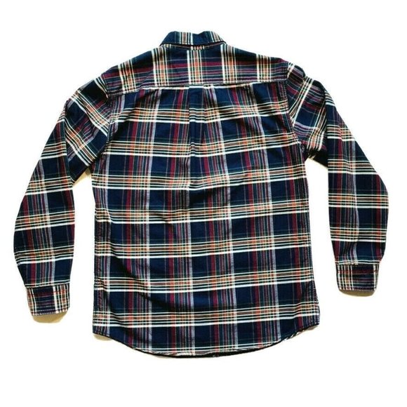 NEW US Polo Assn Plaid Button Down Shirt Long Sleeve Cotton Blend Pocket Thick M - Picture 2 of 12